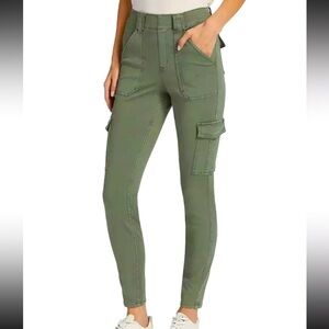 new • spanx stretch twill ankle cargo pants